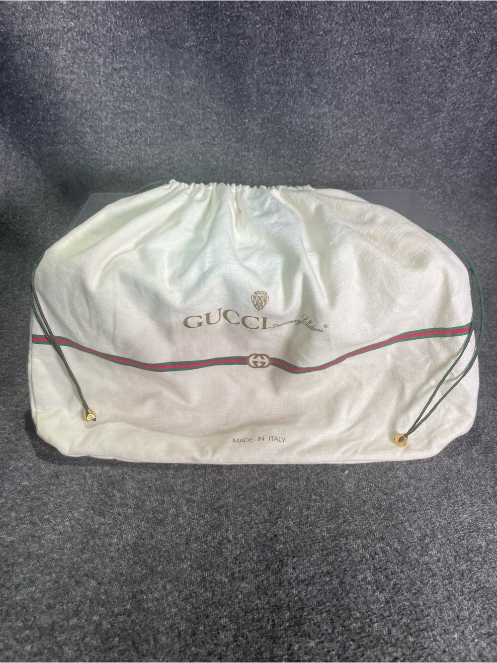 Vintage Authentic GUCCI Accessory Collection Dust Bag 16” X 13”